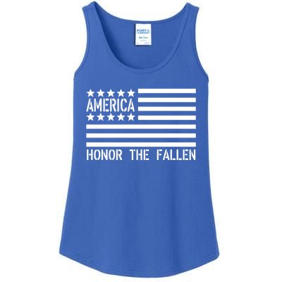 Memorial Day Funny Gift Honor The Fallen Military 4th Of July Gift Ladies Essential Tank