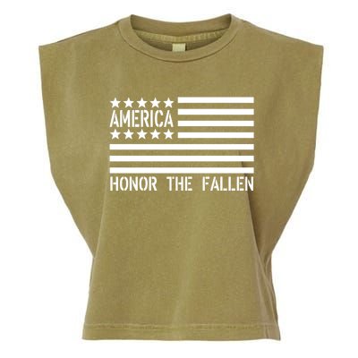 Memorial Day Funny Gift Honor The Fallen Military 4th Of July Gift Garment-Dyed Women's Muscle Tee