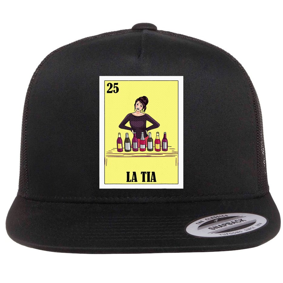 Mexican Design For Aunt La Tia Flat Bill Trucker Hat
