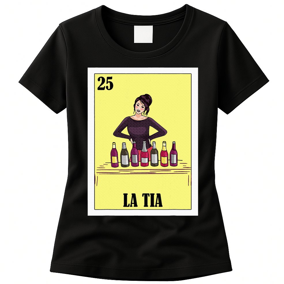 Mexican Design For Aunt La Tia Womens T-Shirt