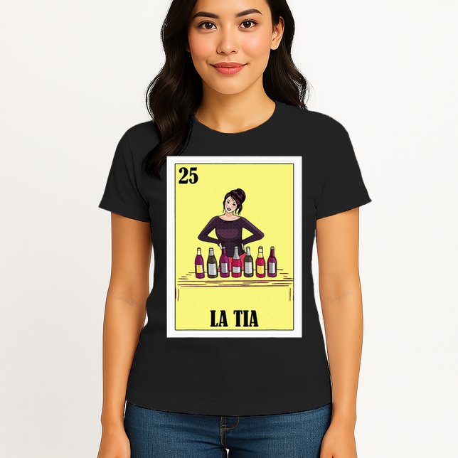 Mexican Design For Aunt La Tia Womens T-Shirt
