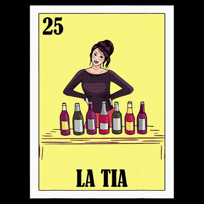 Mexican Design For Aunt La Tia Womens T-Shirt