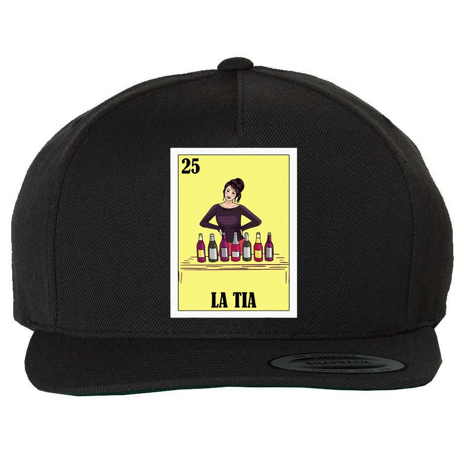 Mexican Design For Aunt La Tia Wool Snapback Cap