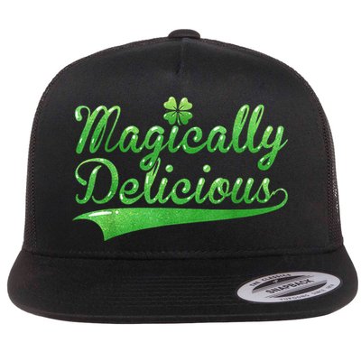 Magically Delicious Funny Irish St Patrick's Day Wo Flatbill Hat