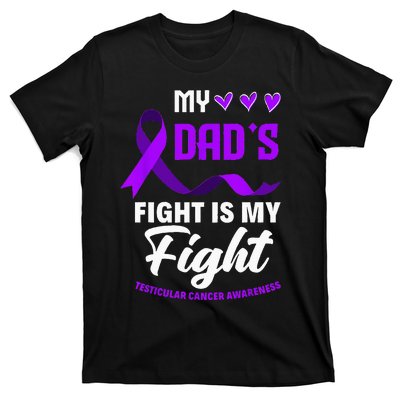 My Dads Fight Is My Fight Testicular Cancer Awareness T-Shirt