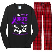 My Dads Fight Is My Fight Testicular Cancer Awareness Long Sleeve Pajama Set