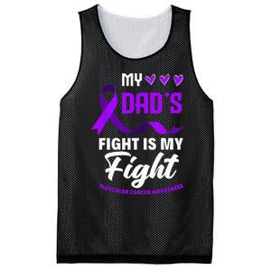 My Dads Fight Is My Fight Testicular Cancer Awareness Mesh Reversible Basketball Jersey Tank