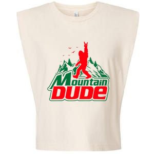 Mountain Dude Funny Bigfoot Sasquatch Hiking Gifts Garment-Dyed Women's Muscle Tee