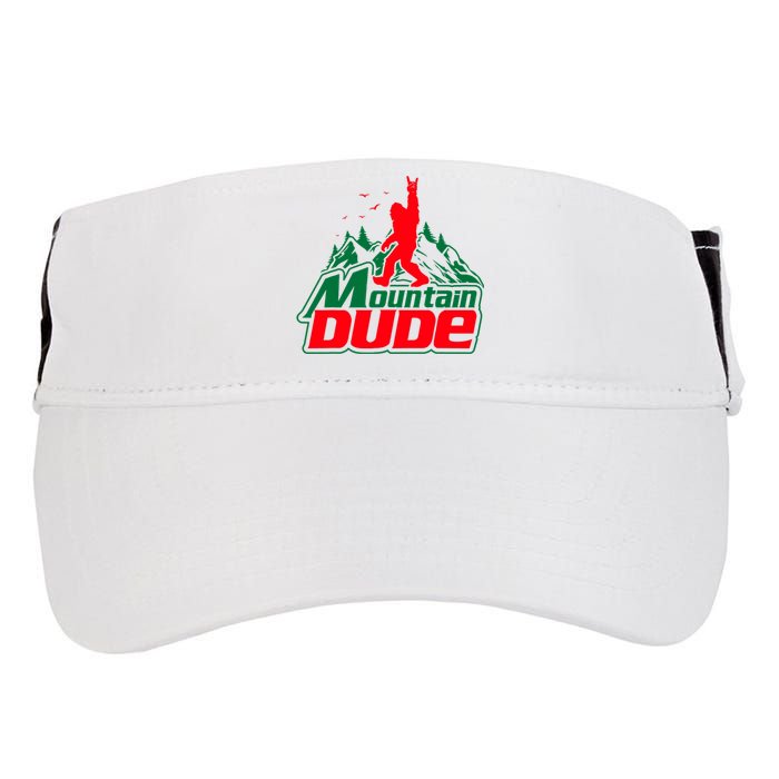 Mountain Dude Funny Bigfoot Sasquatch Hiking Gifts Adult Drive Performance Visor