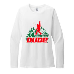 Mountain Dude Funny Bigfoot Sasquatch Hiking Gifts Womens CVC Long Sleeve Shirt