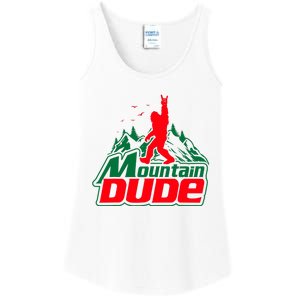 Mountain Dude Funny Bigfoot Sasquatch Hiking Gifts Ladies Essential Tank