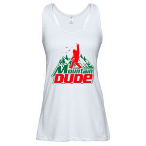 Mountain Dude Funny Bigfoot Sasquatch Hiking Gifts Ladies Essential Flowy Tank