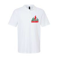 Mountain Dude Funny Bigfoot Sasquatch Hiking Gifts Softstyle Adult Sport Polo