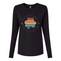 Magically Delicious Funny Bar Crawl St Patricks Day Womens Cotton Relaxed Long Sleeve T-Shirt