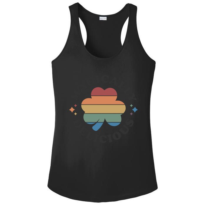 Magically Delicious Funny Bar Crawl St Patricks Day Ladies PosiCharge Competitor Racerback Tank