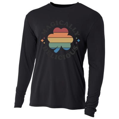 Magically Delicious Funny Bar Crawl St Patricks Day Cooling Performance Long Sleeve Crew