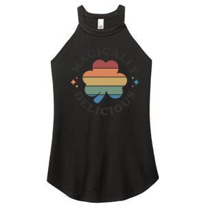 Magically Delicious Funny Bar Crawl St Patricks Day Women's Perfect Tri Rocker Tank