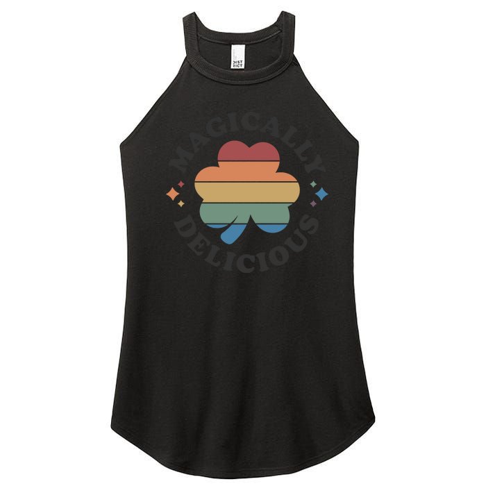 Magically Delicious Funny Bar Crawl St Patricks Day Women's Perfect Tri Rocker Tank