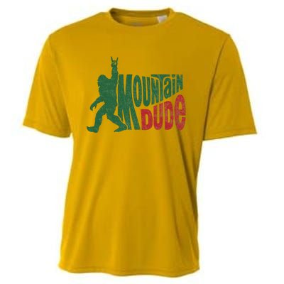 Mountain Dude Funny Bigfoot Sasquatch Cooling Performance Crew T-Shirt