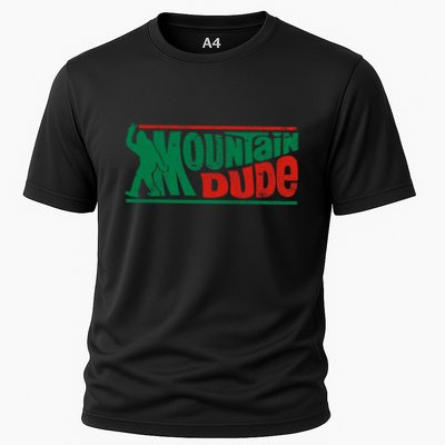 Mountain Dude Funny Bigfoot Sasquatch Rock On Hiking Vintage Performance Shirt