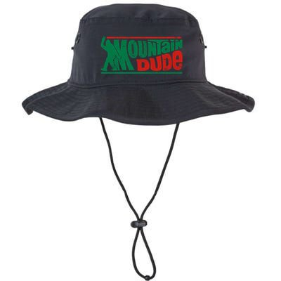 Mountain Dude Funny Bigfoot Sasquatch Rock On Hiking Vintage Bucket Hat