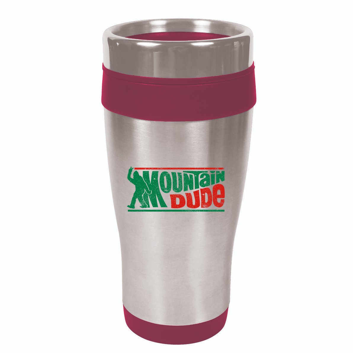 Mountain Dude Funny Bigfoot Sasquatch Rock On Hiking Vintage 16oz Travel Tumbler