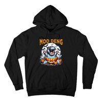 Moo Deng Funny Hippo Baby Pigmy Hippo Halloween Moo Deng Hoodie