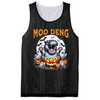 Moo Deng Funny Hippo Baby Pigmy Hippo Halloween Moo Deng Mesh Reversible Basketball Jersey Tank