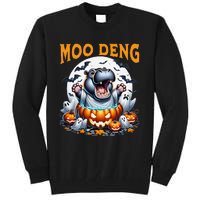 Moo Deng Funny Hippo Baby Pigmy Hippo Halloween Moo Deng Tall Sweatshirt