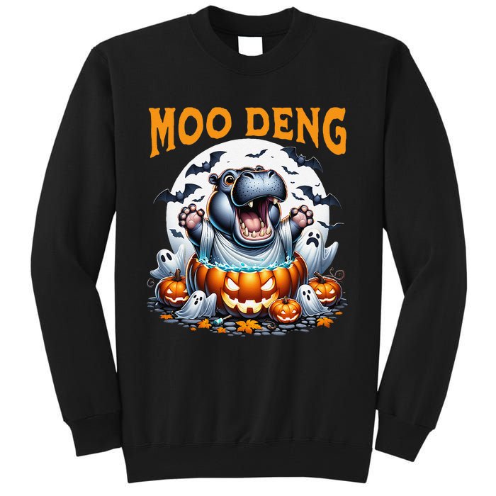 Moo Deng Funny Hippo Baby Pigmy Hippo Halloween Moo Deng Tall Sweatshirt