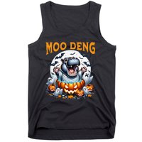 Moo Deng Funny Hippo Baby Pigmy Hippo Halloween Moo Deng Tank Top