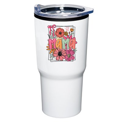 Mother'S Day Floral Mama Coquette Bow Mama Flower Girl Tumbler