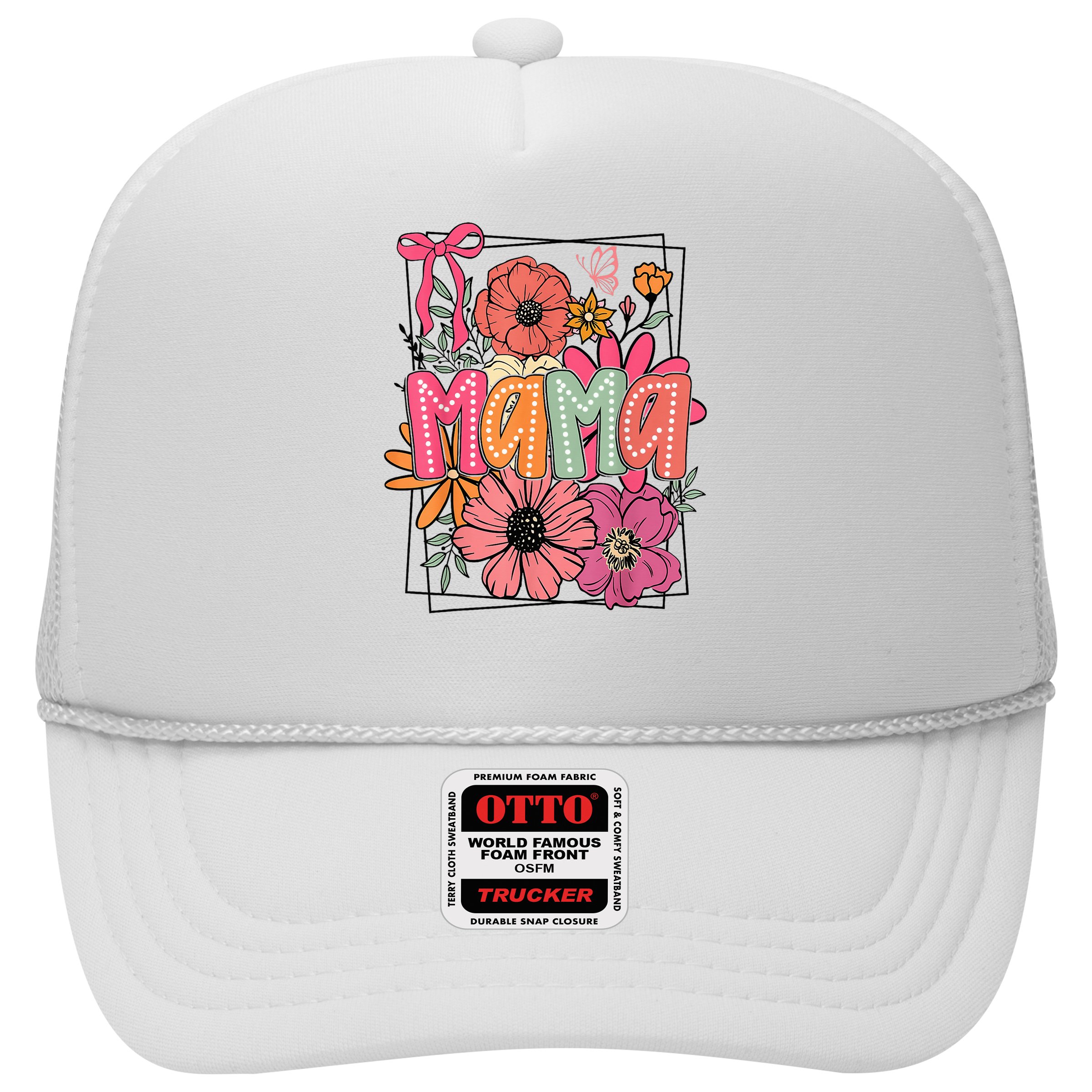 Mother'S Day Floral Mama Coquette Bow Mama Flower Girl Hat