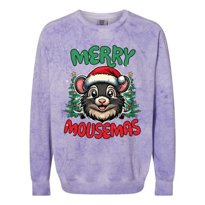 Merry Duckmas Funny Christmas Duck Lover Meaningful Gift Colorblast Crewneck Sweatshirt