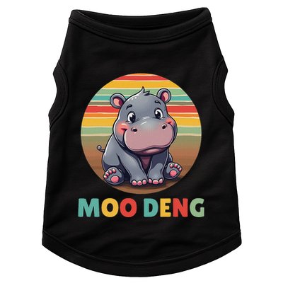 Moo Deng Funny Hippopotamus Apparel Baby Hippo Meme Doggie Tank