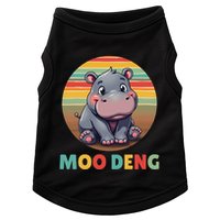 Moo Deng Funny Hippopotamus Apparel Baby Hippo Meme Doggie Tank