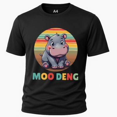 Moo Deng Funny Hippopotamus Apparel Baby Hippo Meme Performance Shirt