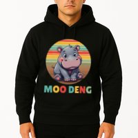 Moo Deng Funny Hippopotamus Apparel Baby Hippo Meme Hoodie