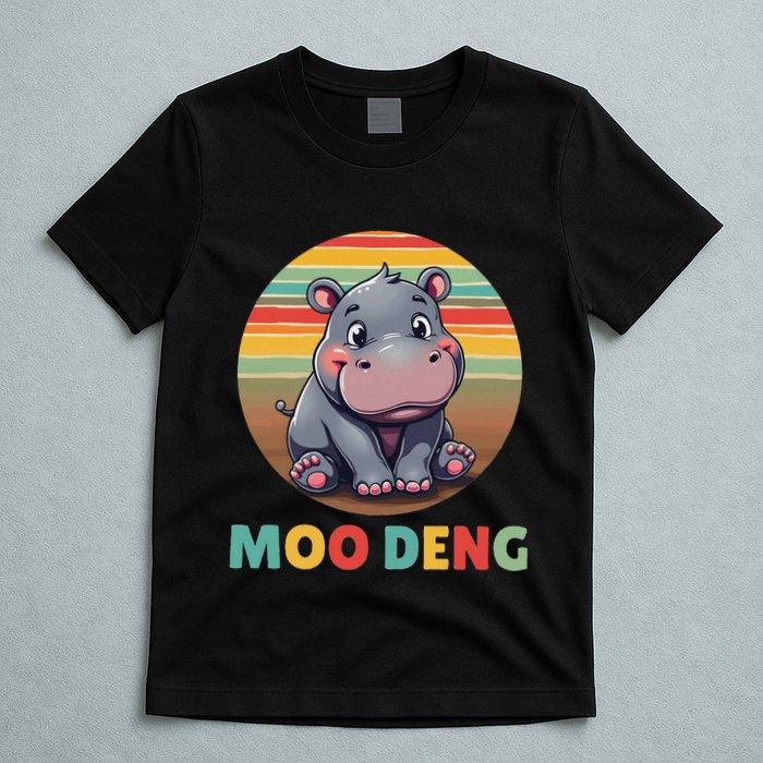Moo Deng Funny Hippopotamus Apparel Baby Hippo Meme T-Shirt
