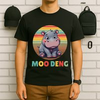 Moo Deng Funny Hippopotamus Apparel Baby Hippo Meme T-Shirt