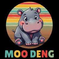 Moo Deng Funny Hippopotamus Apparel Baby Hippo Meme Backpack