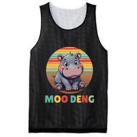 Moo Deng Funny Hippopotamus Apparel Baby Hippo Meme Mesh Reversible Basketball Jersey Tank