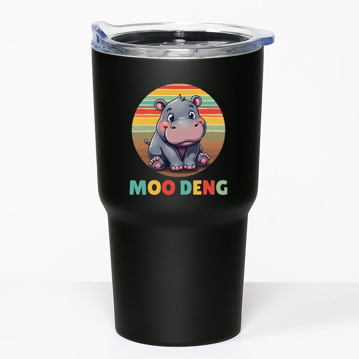 Moo Deng Funny Hippopotamus Apparel Baby Hippo Meme Tumbler