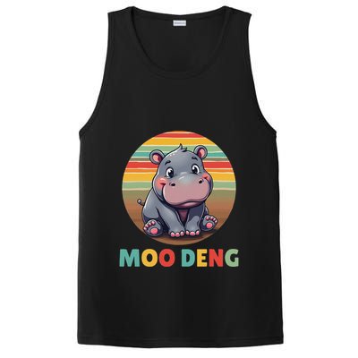 Moo Deng Funny Hippopotamus Apparel Baby Hippo Meme PosiCharge Competitor Tank