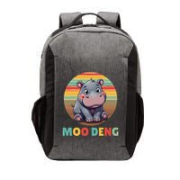 Moo Deng Funny Hippopotamus Apparel Baby Hippo Meme Vector Backpack