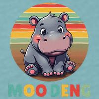 Moo Deng Funny Hippopotamus Apparel Baby Hippo Meme Sueded Cloud Jersey T-Shirt