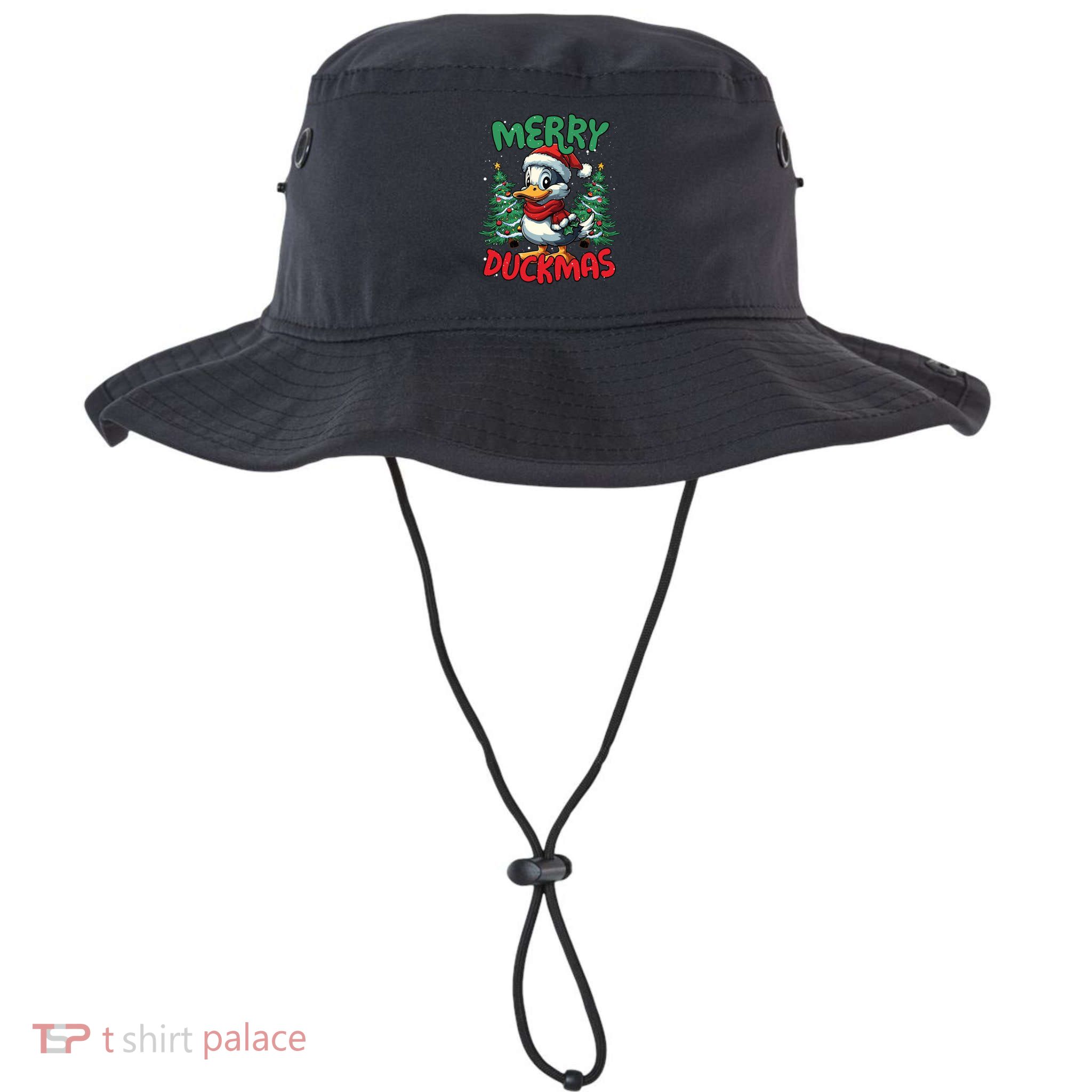 Merry Duckmas Funny Christmas Duck Lover Cool Gift Bucket Hat