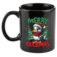 Merry Duckmas Funny Christmas Duck Lover Cool Gift 11oz C Handle Ceramic Mug