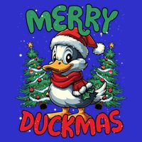Merry Duckmas Funny Christmas Duck Lover Cool Gift Apron
