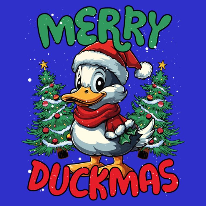 Merry Duckmas Funny Christmas Duck Lover Cool Gift Apron
